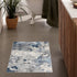 2' X 3' Navy Blue Cobblestone Pattern Scatter Rug
